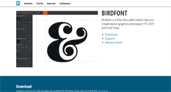 Desktop Screenshot of birdfont.org